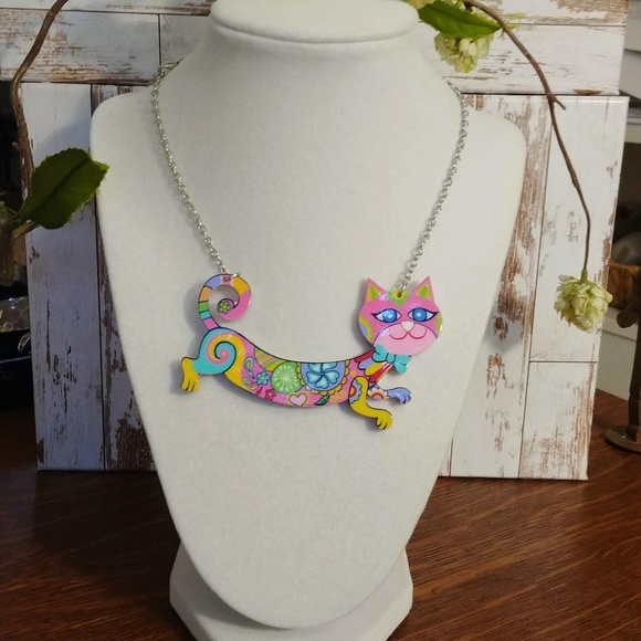 Crazy Cat Necklace - Picture 3 of 3